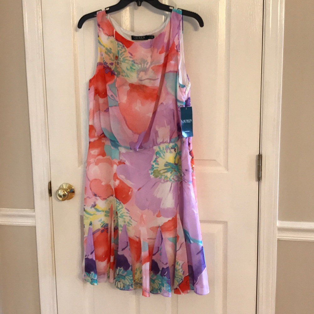 Ralph Lauren flowered dress NWT